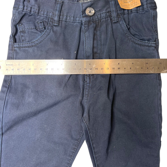New Life and Legend Toddler Boys Navy Blue Denim Pants Adjustable Waist Size 2 - Picture 12 of 14